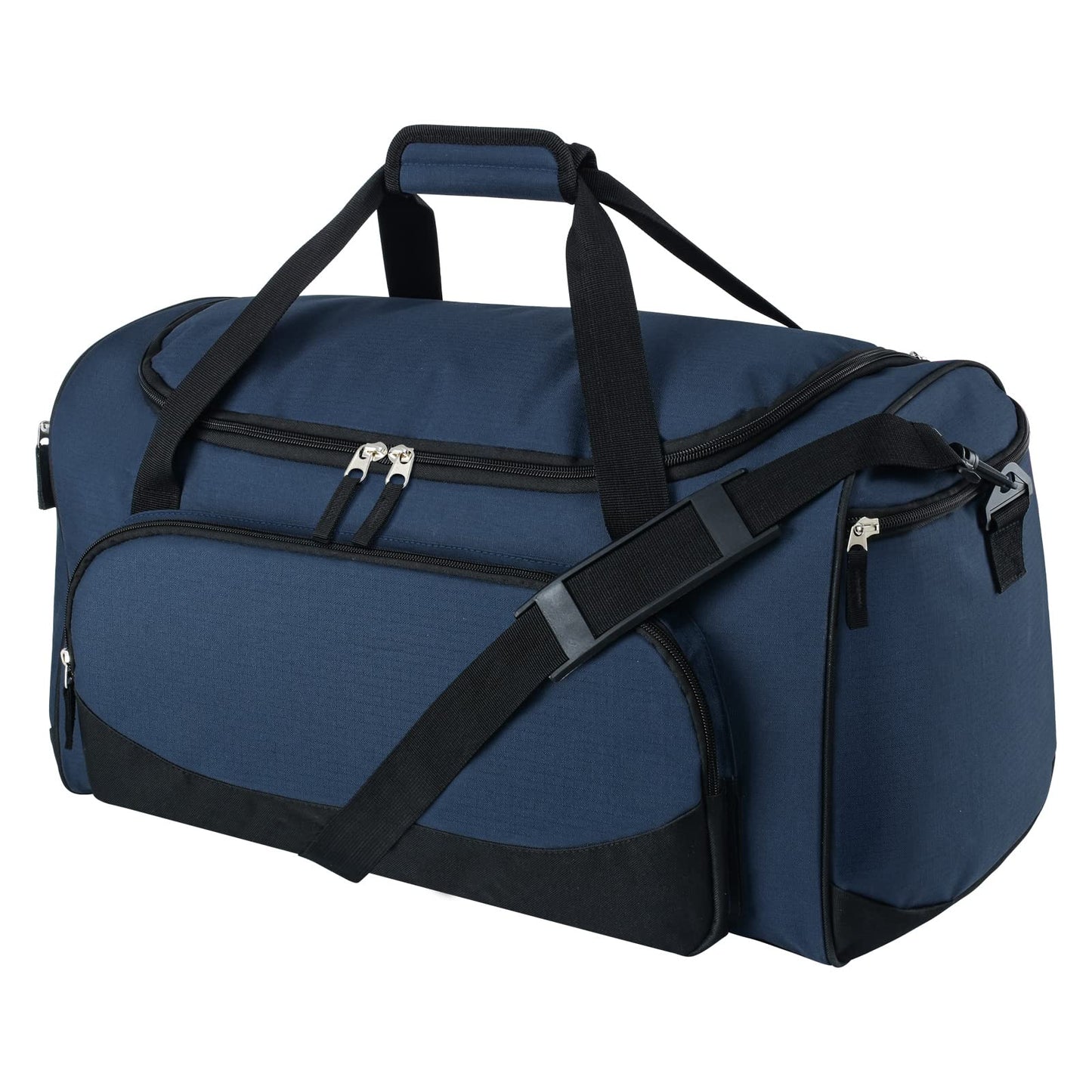 Gym Bag for Men - 55L Black Durable Large Duffle Bag for Travel, Workout, Fitness & Sport