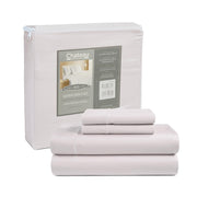 100% Egyptian Cotton Sheets King Size Sheets Set with Fully Elasticated Fitted Sheet & Pillowcase sets, 800 TC Hotel Collection Deep Pocket King Sheet Set, No Pill Soft Breathable Luxury White Bedding