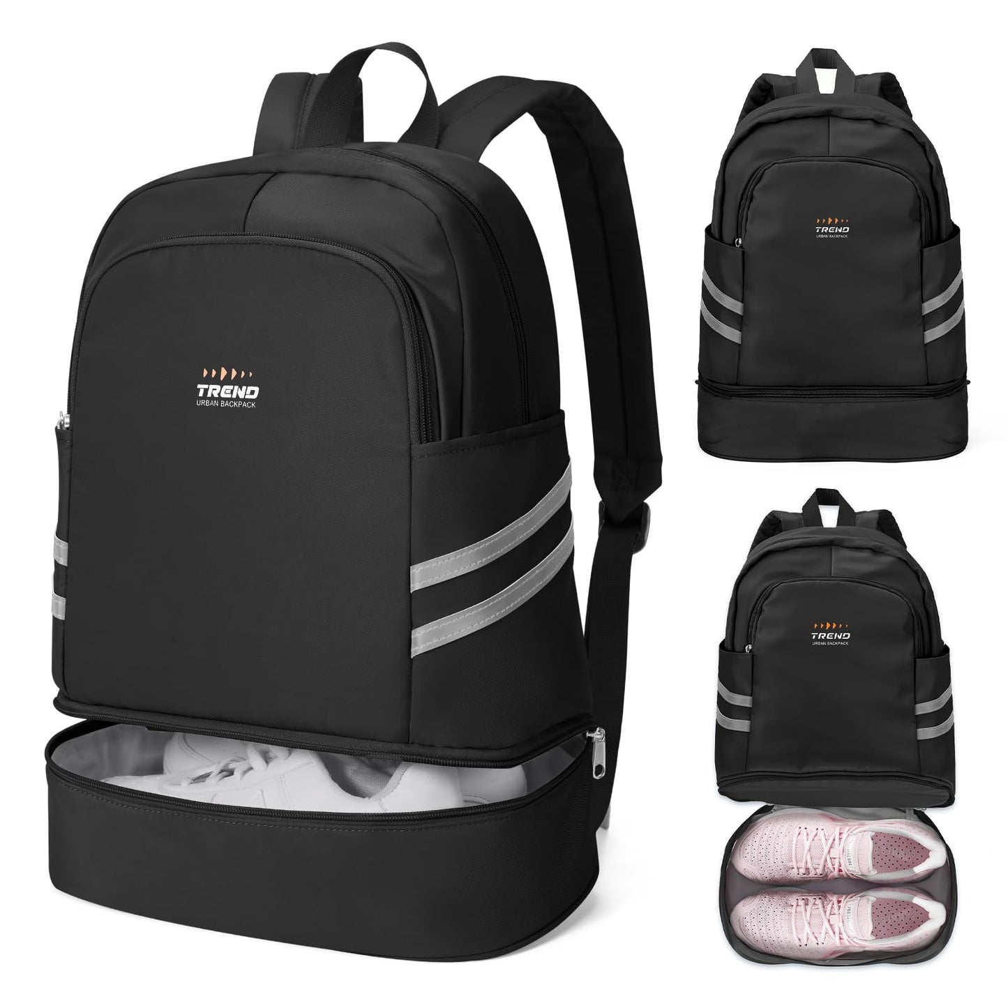 coofay Gym Backpack For Women Waterproof Backpack With Shoe Compartment Lightweight Travel Backpack Sports Backpacks Small Gym Bag