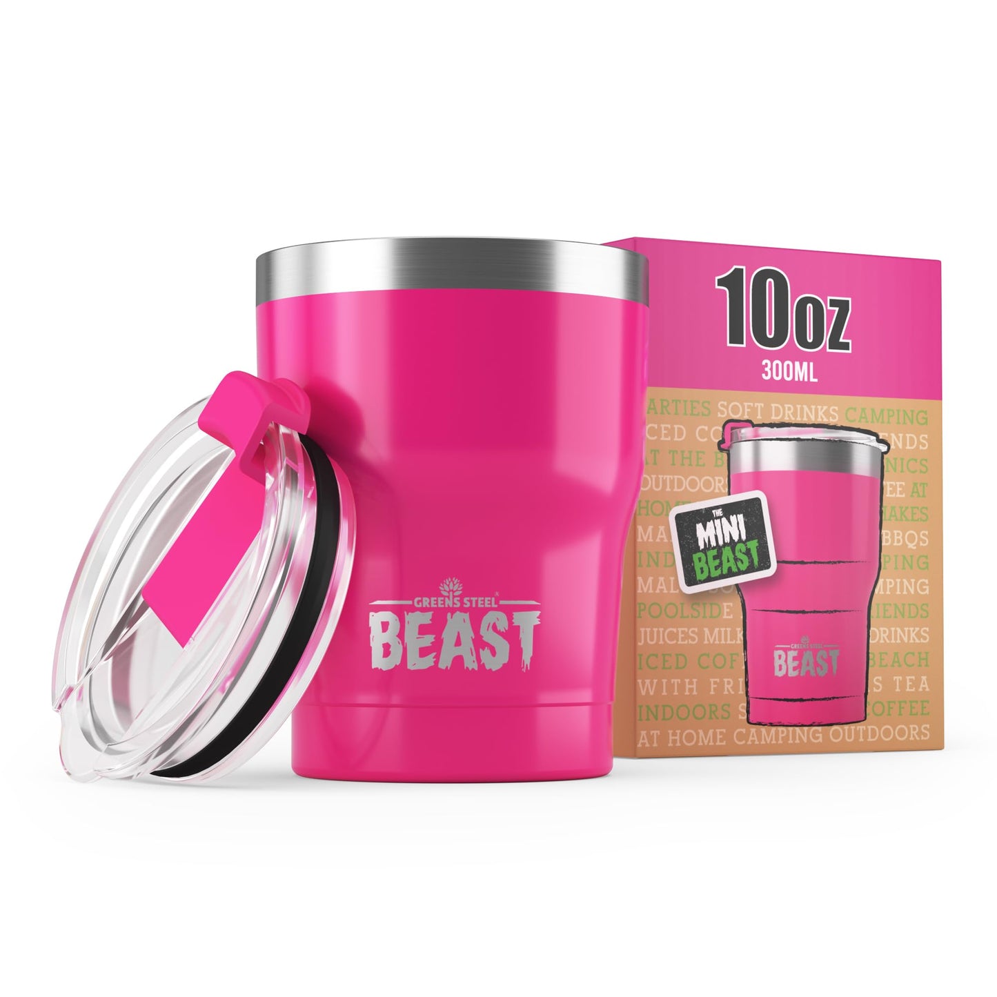 Beast 50 oz Tumbler Stainless Steel Vacuum Insulated Coffee Ice Cup Double Wall Travel Flask (Arctic White)