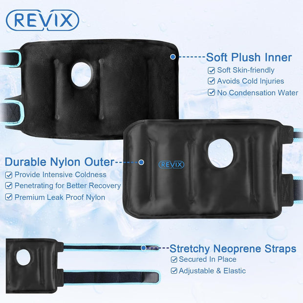 REVIX Wrist Ice Pack Wrap for Carpal Tunnel, Reusable Gel Ice Pack for Hand Relaxation, Cold Compress, Enhancing Comfort and Soothing Fatigue, 1Pack