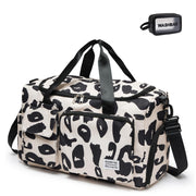 Small Gym Bag for Women, Travel Duffle Bag Carry On Weekender Bag with Shoe Compartment