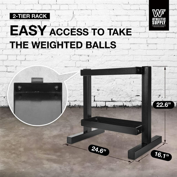 WF Athletic Supply Weighted Toning Ball, Soft Weighted Exercise Ball, Soft Medicine Balls for Exercise, Yoga, Pilates & Physical Therapy, 6, 8, 10 LB, Option Available in Single, Pair & Set with Rack