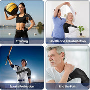 Shoulder Brace for Women and Men Recovery Shoulder. Adjustable Shoulder Support for Rotator Cuff, AC Joint Pain Relief, Shoulder Injuries. Perfect Fit Shoulder Compression Sleeve (One Size Regular)