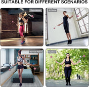 Jump Rope Ropeless Skipping Rope for Fitness Training Exercise, Adjustable Weighted Cordless Jump Rope for Men Women Kids