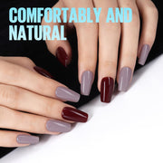 TOMICCA Short Coffin Nail Tips, 240Pcs Acrylic Half Cover Nail Tips Coffin, No C Curve Full Matte Gel Nail Tips Short, Nail Extension Tips for Beginner and Professional 12 Sizes