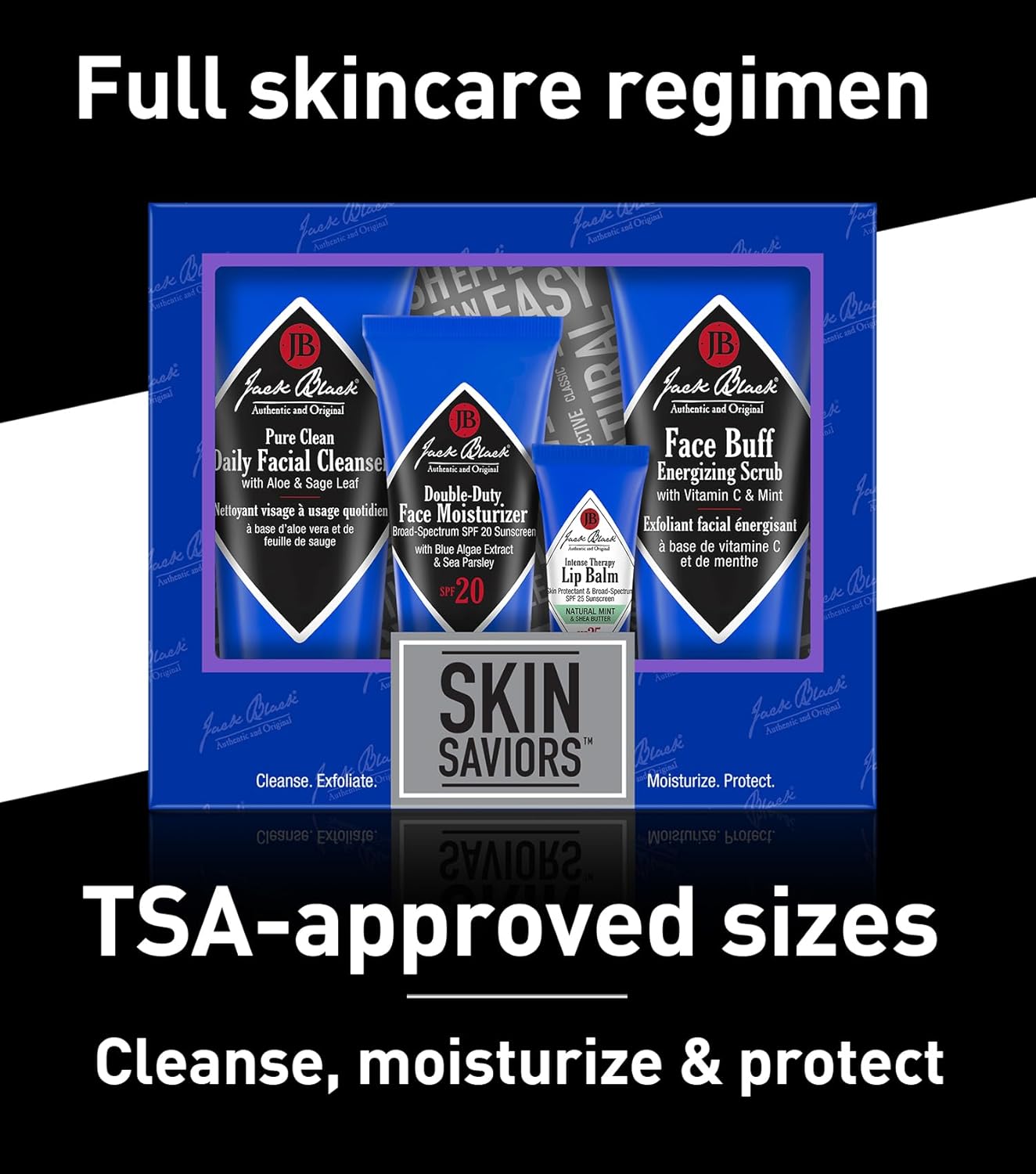 Jack Black Set for Men – Mens Skin Care Kit, Mens Skincare Gift Set
