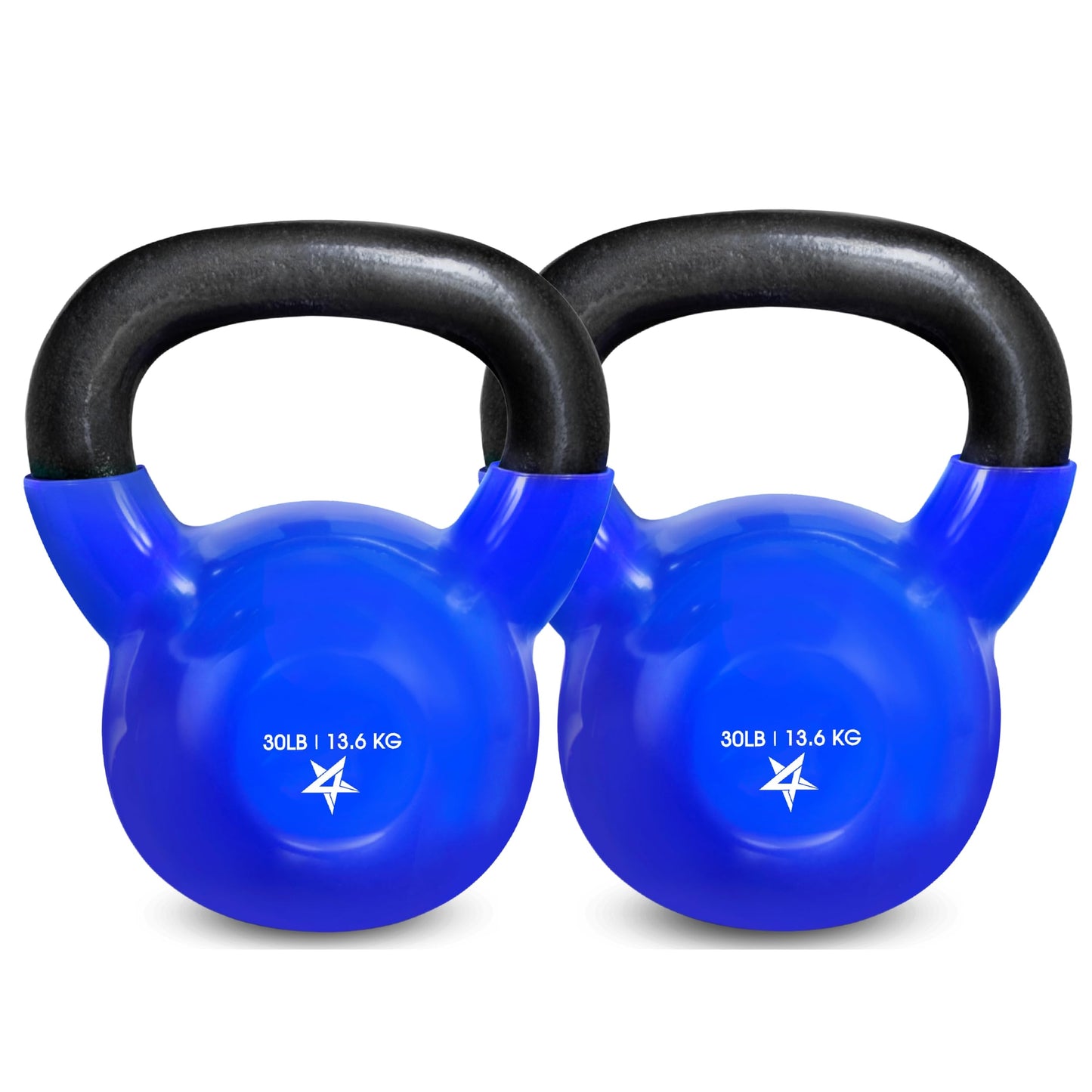 Yes4All 5-100 LB Kettlebells Vinyl Coated Cast Iron for Dumbbell Weights Exercises, Gym, Fitness, Full Body Workout Equipment Push up, Grip and Strength Training