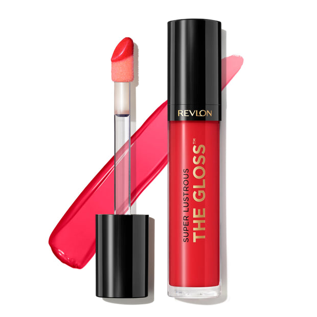 Revlon Super Lustrous Lip Gloss, Non-Sticky, Hydrating, High Shine Finish, 215 Super Natural, 0.13 oz