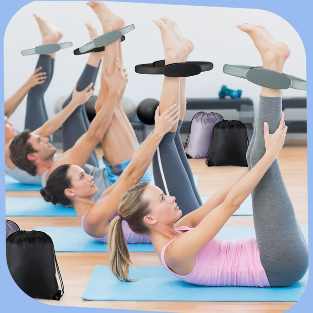 Poen Home Pilates Kit for Women Pilates Equipment Ring and Ball Set with Stretching Strap 8 Resistance Bands Non Slip Socks Gym Back Bags Exercise Equipment for Workout