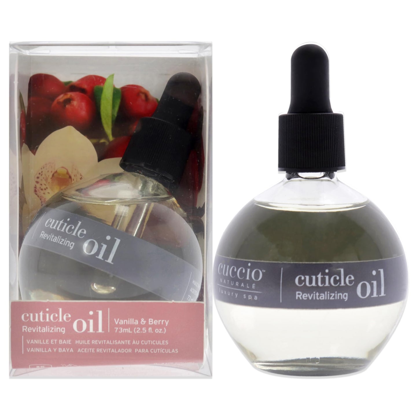 Cuccio Naturale Revitalizing- Hydrating Oil For Repaired Cuticles Overnight - Remedy For Damaged Skin And Thin Nails - Paraben /Cruelty-Free Formula - Milk And Honey - 2.5 Oz