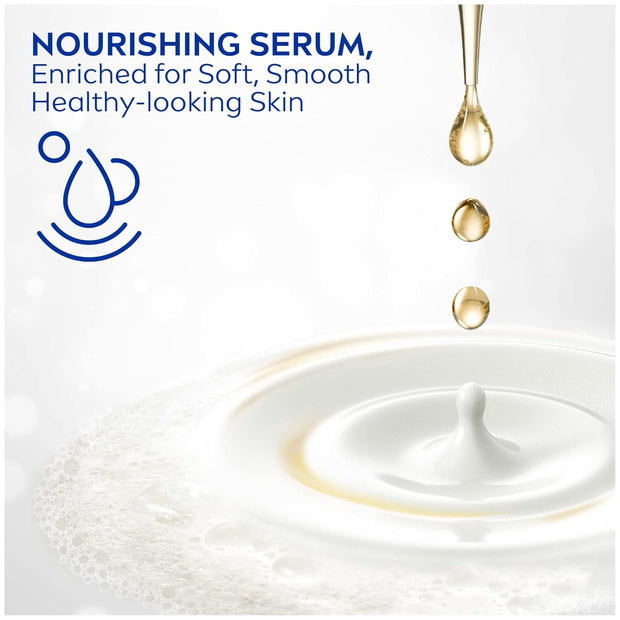 NIVEA Delicate Orchid and Amber Body Wash with Nourishing Serum, 20 Fl Oz Bottle