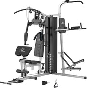 Multifunctional Home Gym Equipment Workout Station with Pulley System, Arm, and Leg Developer for Full Body Training