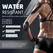 OK TAPE PRO Kinesiology Tape Uncut Roll, Elastic Physical Therapy Athletic Tape for Pain Relief, Muscle Support, Kinetic Tape, Water Resistant, 2in X 16.4ft -Black 2 Rolls