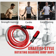 Jump Rope for Women & Men Adjustable Length Cotton Skipping Rope for Adults & Kids Workout Equipment for Weight Loss, Cardio, Boxing & Fitness Suitable for Home, Gym & School Use