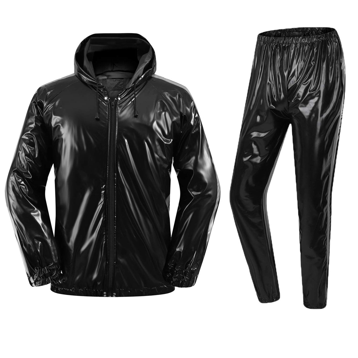 Anti-Rip Sauna Suit Weight Loss Sweat Suit MMA Training Gym Jacket Pants Workout Suits for Men and Women