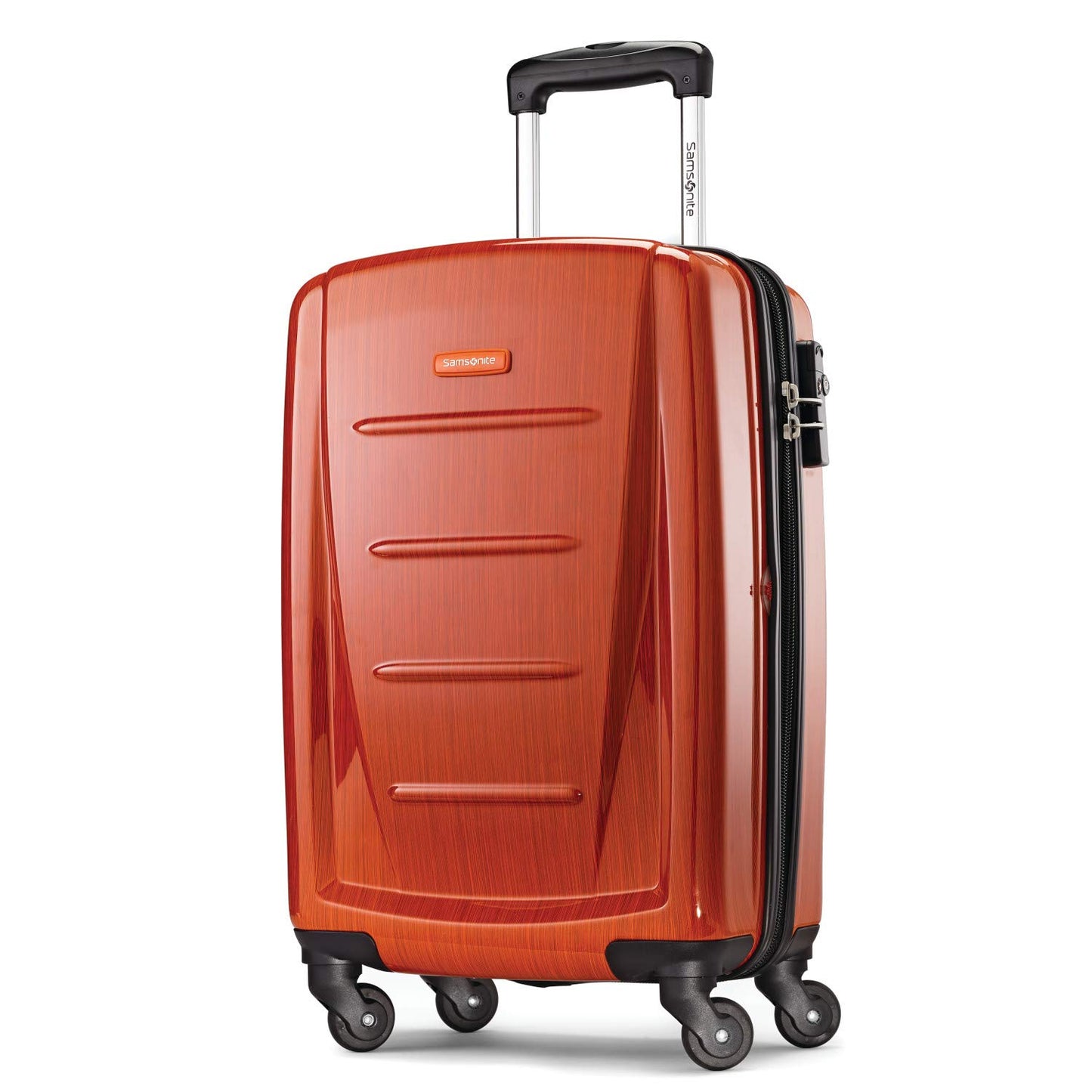 Samsonite Winfield 2 Hardside Expandable Luggage with Spinner Wheels, Burgundy, Checked-Medium 24-Inch