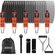 VEICK Resistance Bands, Exercise Bands, Workout Bands, Resistance Bands for Working Out with Handles for Men and Women, Exercising Bands for Fitness Weights Work Out at Home