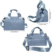 Mini Black Gym Bag Sport Bag Adjustable Small Duffle Bag Detachable Strap Gym Tote For Women Small Duffle Bag (Blue)