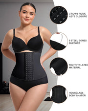 Waist Trainer for Women Latex Underbust Waist Cincher Corset, Tummy Control Corset Sport Girder Hourglass Body Shaper