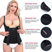 LODAY Waist Trainer Corset for Women Tummy Control Sport Workout Body Shaper Black