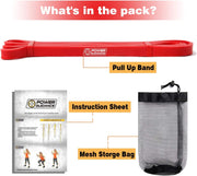 POWER GUIDANCE Pull Up Assist Bands - Stretch Resistance Band - Mobility Band - Powerlifting Bands - by Perfect for Body Stretching, Powerlifting, Resistance Training