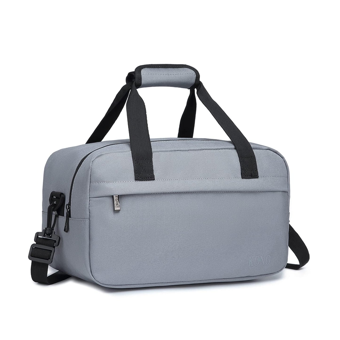 Kono Travel Duffel 13.78"x7.87"x7.87" Under Seat Carry-On 14L Sports Tote Gym Weekender Overnight Bag Extra Small, Black