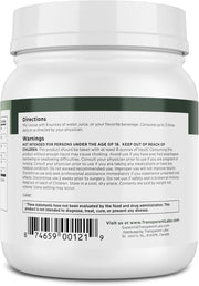Transparent Labs Prebiotic Greens - Superfood Powder & Antioxidants Supplement with Organic Spirulina, Chloerra, Acacia, & Green Banana Powder - 30 Servings, Peach Mango
