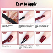 JODSONE Gel Nail Polish Kit with U V Light 32 Colors Gel Polish Nail + 4 Functional Adhesive Bottles Kit Soak Off Manicure Tools Gifts for Women