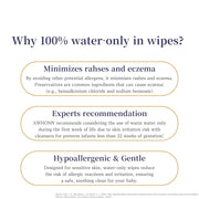 Mini Travel Wipes - 100% Water - Individually Wrapped - For Hand, Face & Body - Unscented Wet Wipes for Adults & Kids, Baby with Sensitive Skin - Feminine Wipes for Women, On the Go Essentials, 22 ct