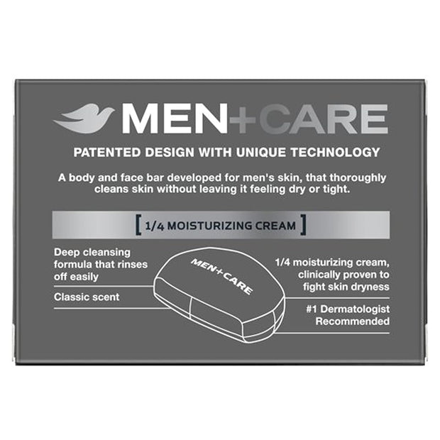 Dove Men+Care Men's Bar Soap More Moisturizing Than Bar Soap Deep Clean Soap Bar that Effectively Washes Away Bacteria, Nourishes Your Skin 3.75 oz 10 Bars