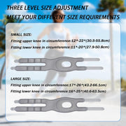 Knee Brace for Women/ Men, 2025 New Upgraded Extended Edition Knee Braces, Adjustable Knee Support, Patellar Tendon Support Strap, Knee Wraps for Pain Relief for Meniscus Tear Knee Pain Arthritis Pain Injury Recoverys(Gray)