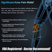 NEENCA Professional Knee Brace for Pain Relief, Medical Knee Support with Patella Pad & Side Stabilizers, Compression Knee Sleeve for Meniscus Tear, ACL, Joint Pain, Runner, Workout - FSA/HSA Eligible
