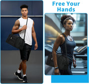 Small Gym Bag 14 inch lightweight Carry On Mini Duffel Bag for Travel Sport - Black