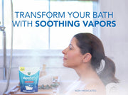 Vicks VapoBath, Bath Salts, Bath Bomb, Non-Medicated Bath Crystals, Comforting Vicks Vapors, Vapor Bath, Aromatherapy with Eucalyptus and Menthol Scent, Contains Essential Oils, 36 OZ