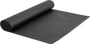 Mind Reader YOGAPVC-BLK All Purpose Extra Thick Yoga Fitness & Exercise Mats with Carrying Strap, High Density Anti-Tear