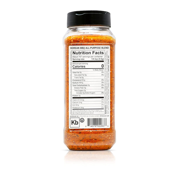 Spiceology – Korean BBQ Seasoning – Sweet & Savory Asian Rub with Gochugaru, Sesame, Soy – Great for BBQ, Bulgogi, Ramen, Stir Fry, Steak, Pork & Chicken – Korean Spice Blend & Dry Rub – 16 oz