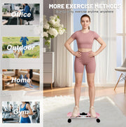 Waist Twisting Machine, Ab Twister Board for Exercise, Noiseless Exercise Waist Twister for Home Gym Equipment, 330 lbs Capacity | Track Time, Reps, Calories with Digital Display