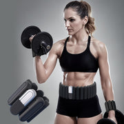 Silicone Adjustable Weighted Belt for Men & Women – DIY Weighted Walking & Exercise Belt with Removable Weights – Gym, Strength Training, Yoga, Hiking – Free Weight Adjustment for Wrist & Ankle