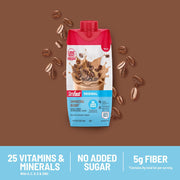 SlimFast Meal Replacement Shake, Original Cappuccino Delight, No Added Sugar, Meal Replacement Shakes, 10g Ready to Drink Protein, 5g Fiber, 25 Vitamins and Minerals, 11 Fl. Oz, 12 Count