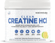 Lemon Lime Creatine HCL Powder | Micro-Dosed High Absorption Creatine | Naturally Flavored & Sweetened | Stimulant-Free | Vegan, Gluten-Free | Pre/Post Workout Supplement | 60 Servings
