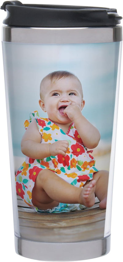 Thermo-Temp Photo Stainless Steel Travel Tumbler - Create Your Own