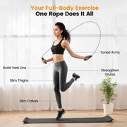 Jump Rope,Tangle-Free Rapid Speed Jump Rope with Ball Bearings for Men,Women and Kids,Adjustable Steel Skipping Rope with Ergonomic Foam Handles,A Ideal Equipment and Accessories for Workout,Fitness,Exercise,Home Gym,Slim Body