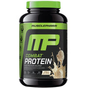 MusclePharm Combat Protein Powder, Chocolate Milk Flavor, Fuels Muscles for Productive Workouts, 5 Protein Sources Including Whey Protein Isolate & Egg Albumin, Gluten Free, 2 lb, 24 Servings