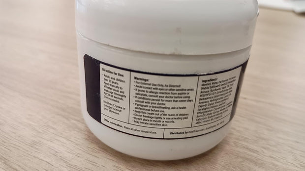 OWELL NATURALS Neuropathy Cream Extra Strength Nerve Relief Cream for Foot, Hands, Legs, Toes with Arnica, Vitamin B6, Aloe Vera, MSM - Made in USA