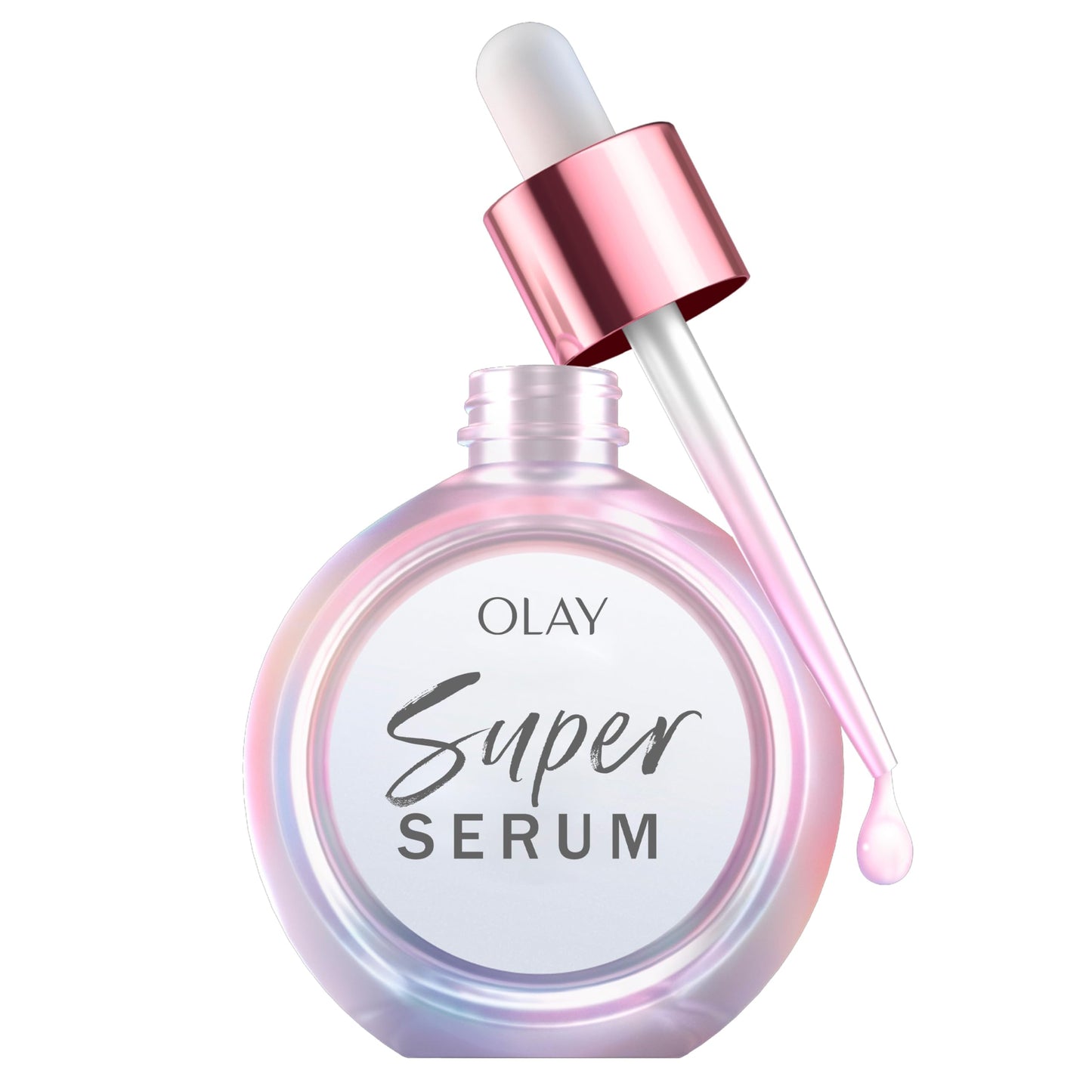 Olay Super Serum - Niacinamide, Vitamin C & E, Collagen Peptide, AHA - 5-in-1 Skin Care Benefits for Face - Healthy Glow, Brightening, Hydrating, Smoothing, Firming, Evens Tone, Anti-Aging, 1.7 Oz