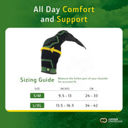 John Deere Shoulder Compression Sleeve by Copper Compression – Rotator Cuff Support for Tendonitis, Frozen Shoulder, Joint Pain & Inflammation – Seamless Knit Brace for Stability & Comfort – S/M