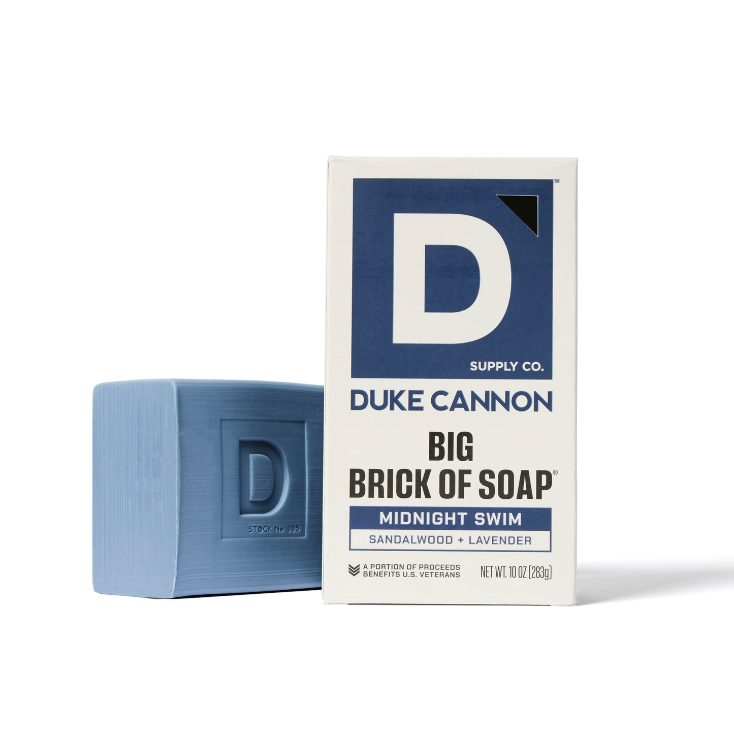 Duke Cannon Supply Co. Extra Large Bar Soap - Men's Natural Bar Soap with a Masculine Scent - USA-Made Soap for Men - All Skin Types - Big Brick of Soap - Gun Smoke (10 oz)