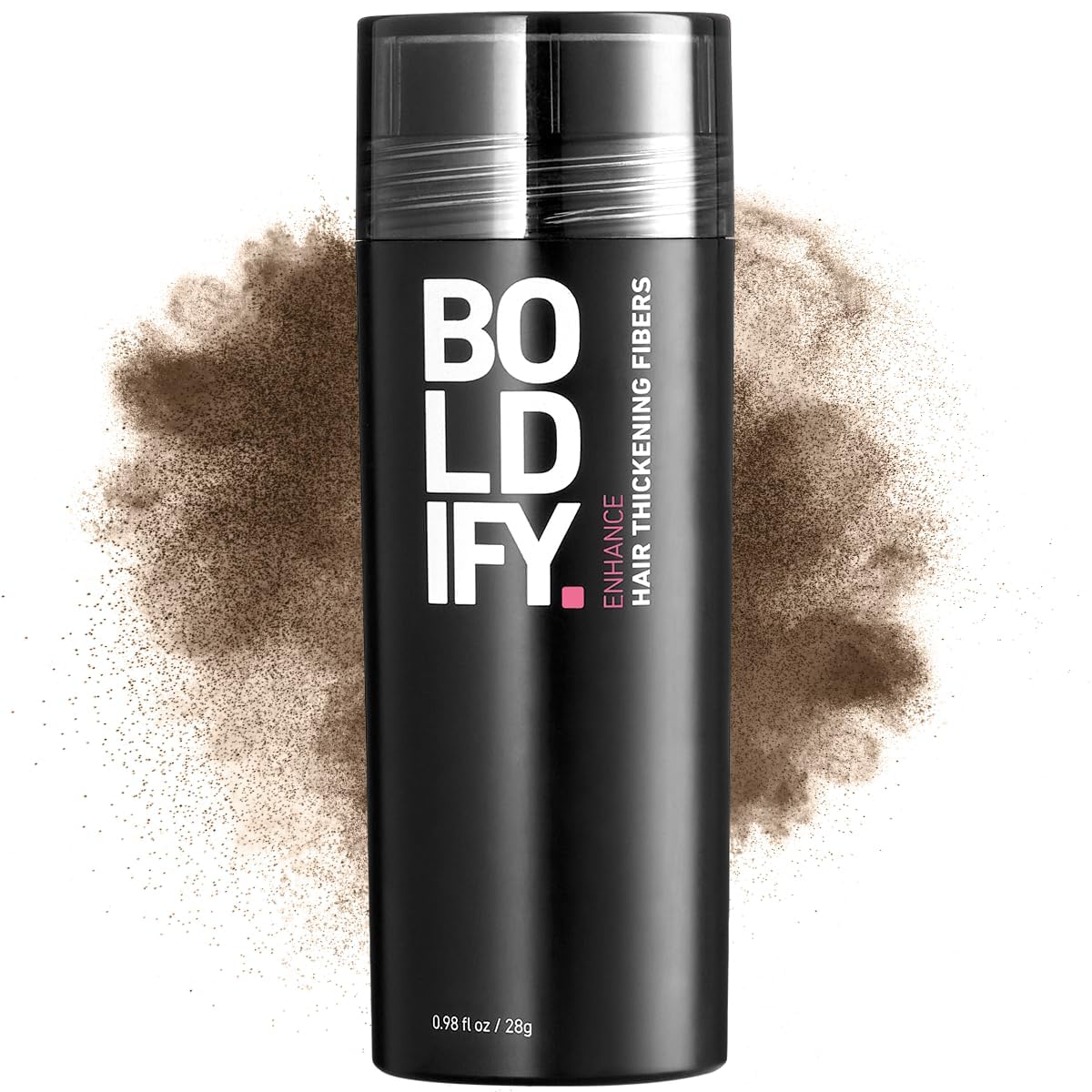 BOLDIFY Hair Fibers (12g) - Fill In Thinning and Fine Hair for an Instantly Fuller, Thicker Look - 14 Shades for Women & Men - Dark Brown
