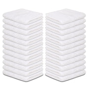 ZUPERIA White Bath Towels Bulk - 20 x 40 Inches, 100% Cotton Economy Light Weight Towels for Commercial Use - Quick Dry, Ultra-Soft, and Absorbent Bulk Towels (12 Pack)